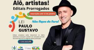 PRORROGAÇÃO DOS EDITAIS DA LEI PAULO GUSTAVO 