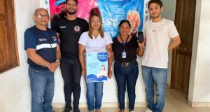  Equipe de técnicos da Secretaria Municipal de Saúde de Itaubal, que atuará na Ouvidoria do SUS no município