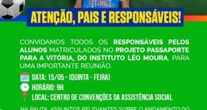 Atenção, pais e responsáveis! 
