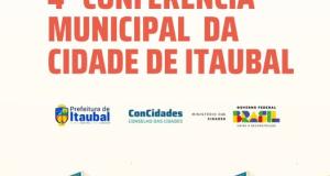 Vem aí a 4ª Conferência Municipal da Cidade de Itaubal! 