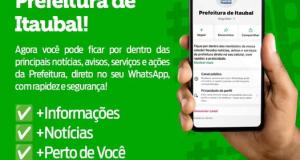 Chegou o Canal de WhatsApp da Prefeitura de Itaubal! 