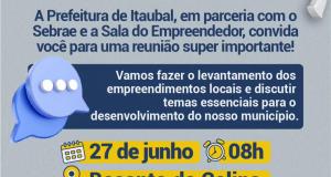 Atenção, empreendedores de Itaubal! 