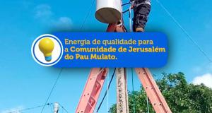 Prefeitura realiza a instalação de um novo transformador na comunidade de Jerusalém do Pau Mulato