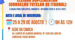 VEM AI ELEIÇÃO SUPLEMENTAR | CONSELHO TUTELAR DE ITAUBAL/AP 