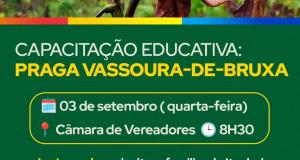 Prefeitura promove Capacitação Educativa sobre 'Vassoura-de-Bruxa'
