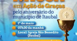 Missa em Ação de Graças pelos 34 anos de Itaubal.
