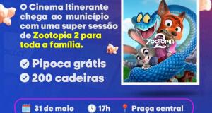 Cinema gratuito em Itaubal!