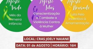 Atenção, atenção!!   O mês de agosto está repleto de importantes campanhas de prevenção e combate