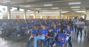 A Secretaria de Saúde promoveu, no dia 21/09/23, nos turnos da manhã e da tarde a *Ação do Programa Saúde na Escola - PSE*