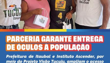 PARCERIA GARANTE ENTREGA DE ÓCULOS À POPULAÇÃO