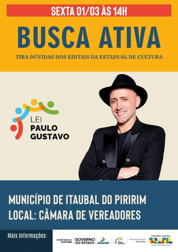 *ATENÇÃO FAZEDORES DE CULTURA*