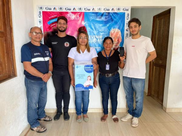  Equipe de técnicos da Secretaria Municipal de Saúde de Itaubal, que atuará na Ouvidoria do SUS no município