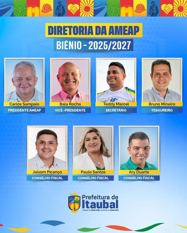 Parabéns pela reeleição, presidente Carlos Sampaio! 