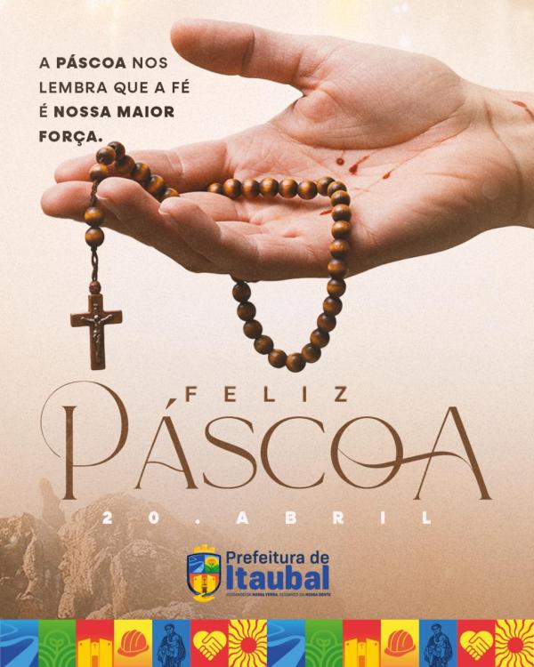 Feliz Páscoa, Itaubal! 