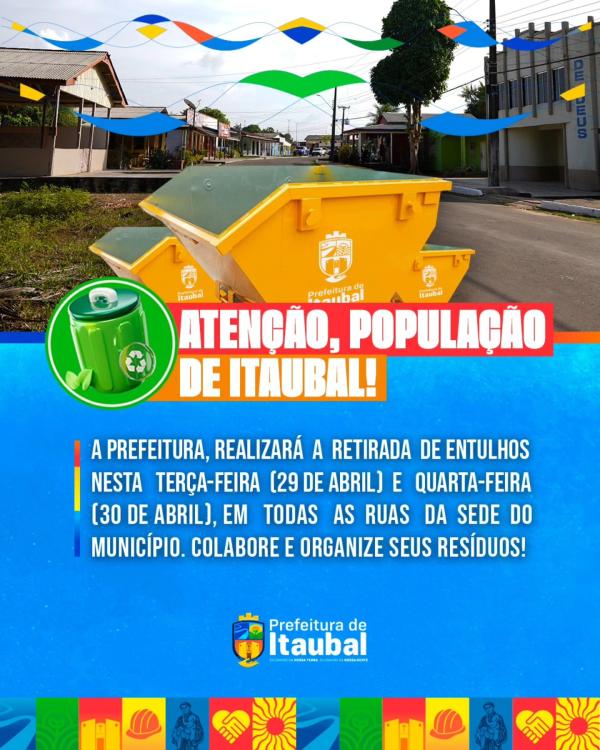 || ATENÇÃO, POPULAÇÃO DE ITAUBAL!