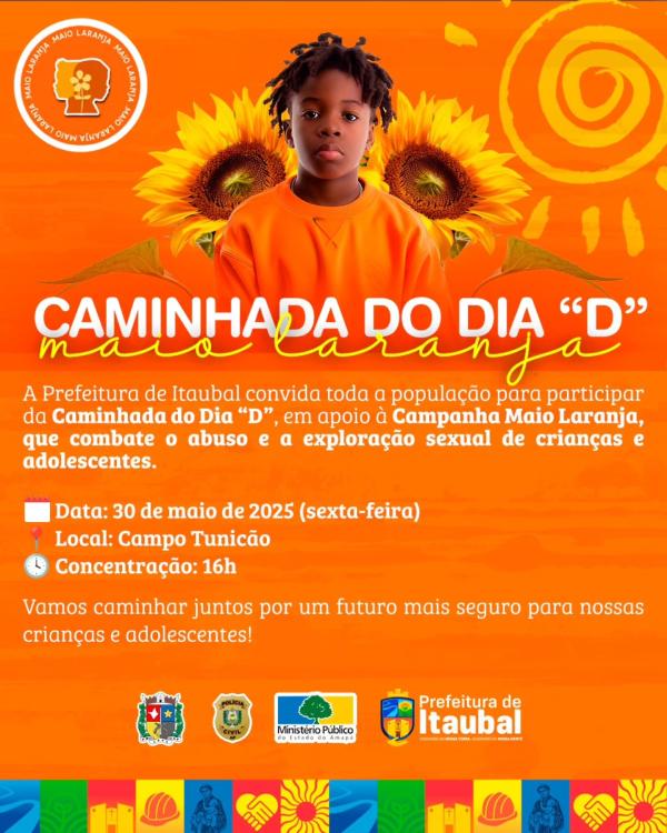 CAMINHADA DO DIA “D” – MAIO LARANJA