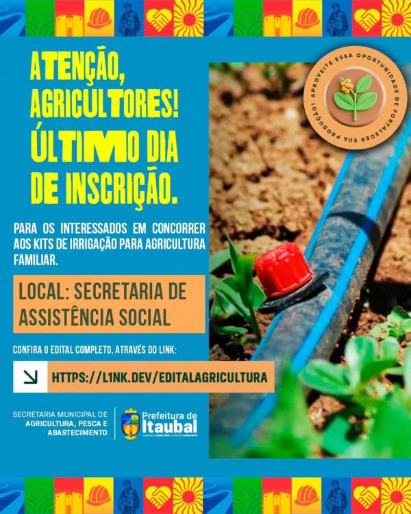 Atenção, agricultores de Itaubal!