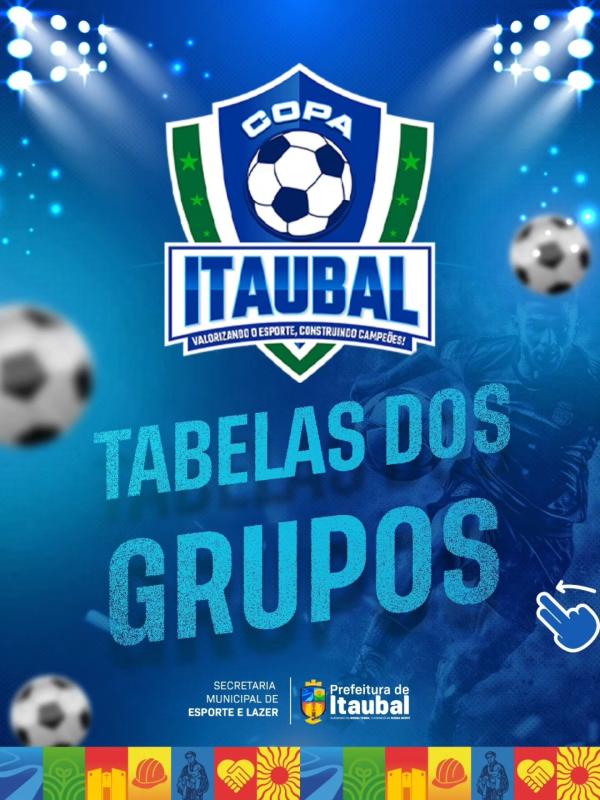 COPA ITAUBAL 2025 – GRUPOS DEFINIDOS