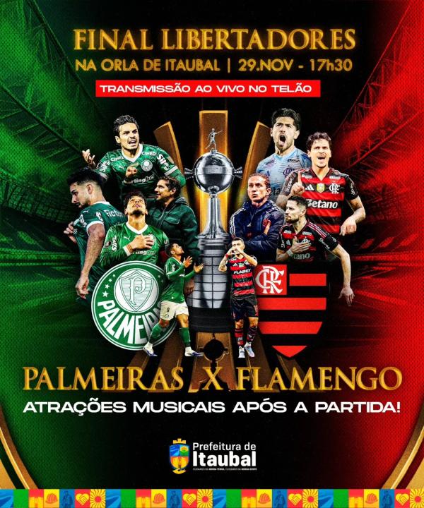 FINAL DE LIBERTADORES NA ORLA DE ITAUBAL! 