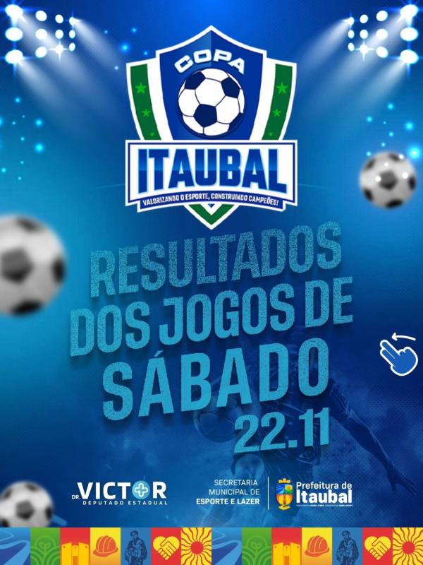 Resultados de sábado na Copa Itaubal 2025! 
