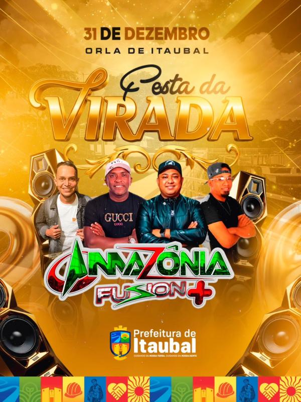 O show da virada é com Amazônia Fusion+!   Dia 31/12