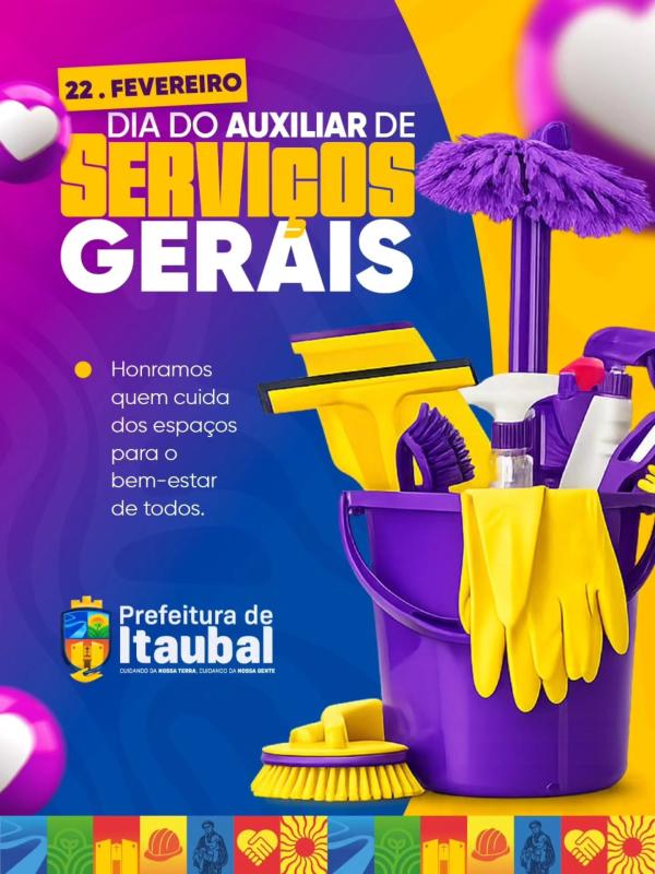 22 de fevereiro, Dia do Auxiliar de Serviços Gerais