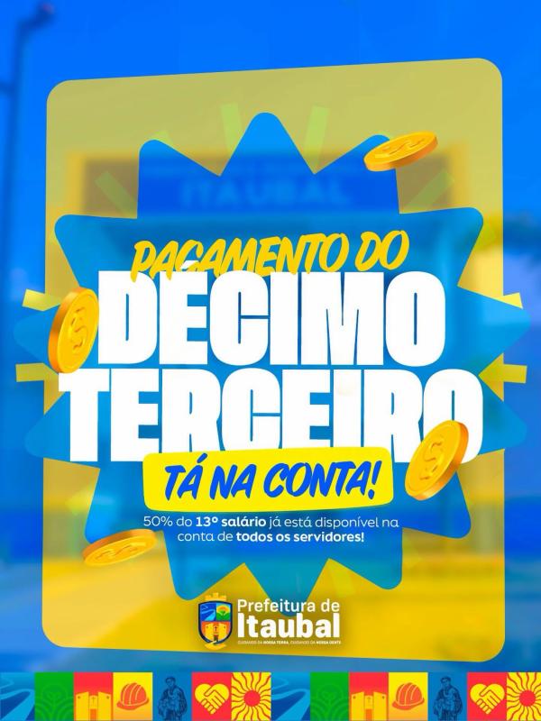A primeira parcela do 13º já está na conta!