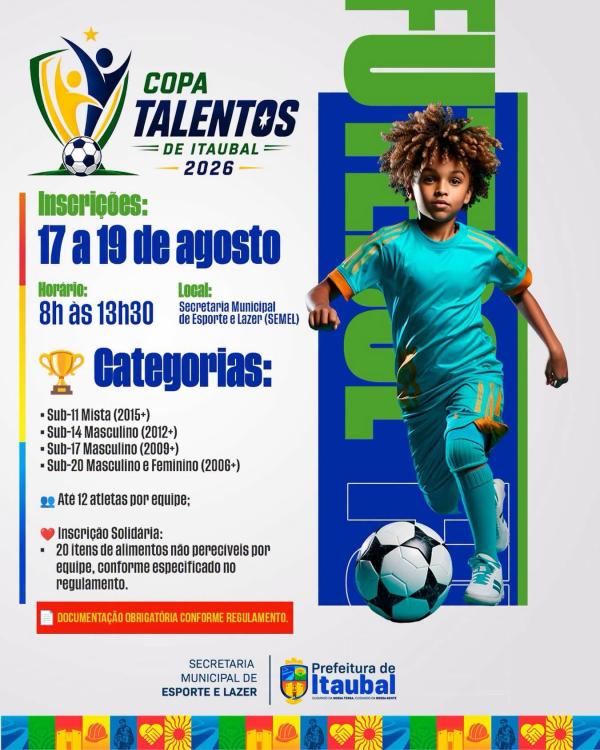 Vem aí a Copa Talentos de Itaubal 2026!
