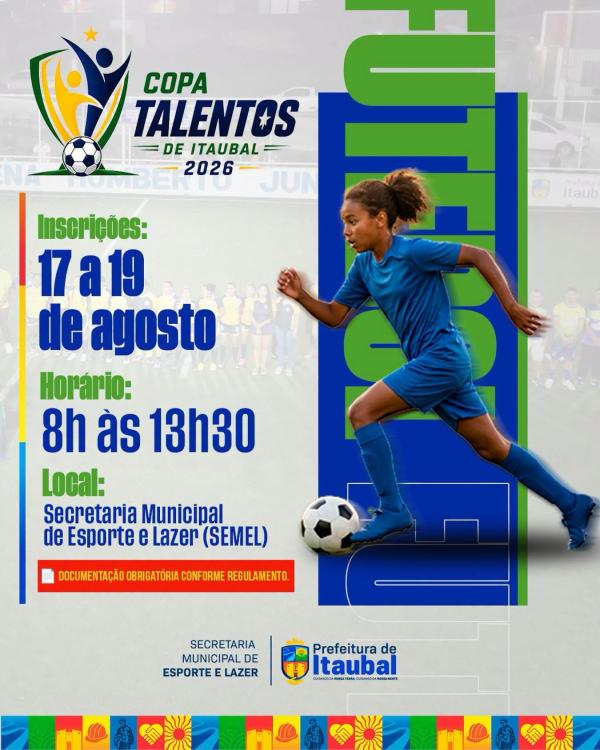 ATENÇÃO, GALERA! AS INSCRIÇÕES COMEÇAM NA SEGUNDA!