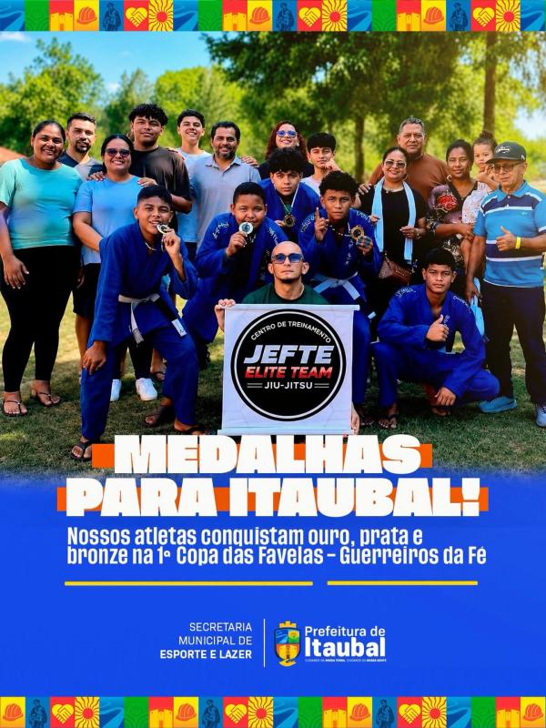 Itaubal no pódio do Jiu-Jitsu!