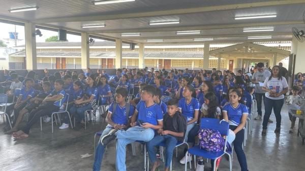 A Secretaria de Saúde promoveu, no dia 21/09/23, nos turnos da manhã e da tarde a *Ação do Programa Saúde na Escola - PSE*