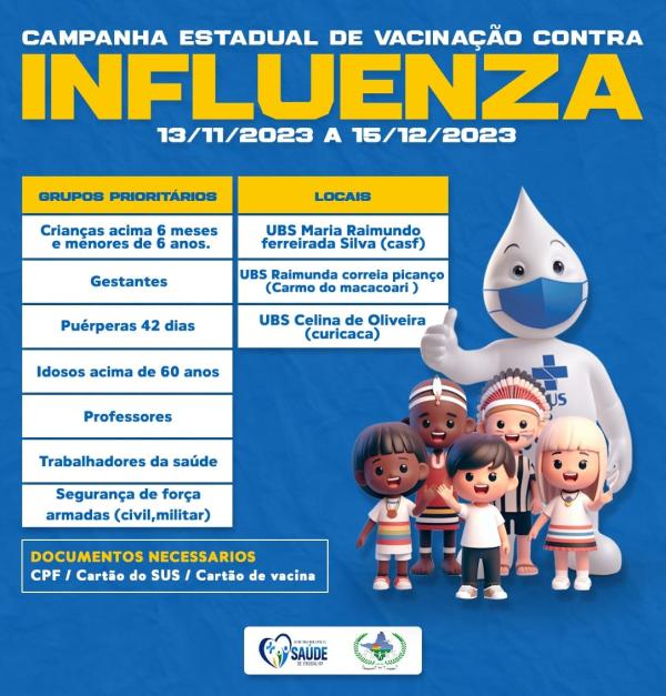 Campanha estadual contra a influenza